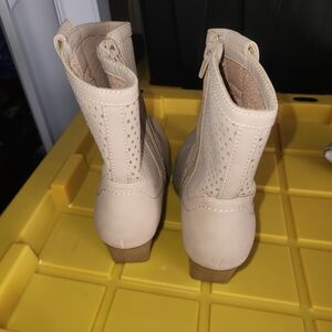 Women's Cream Ankle Boots